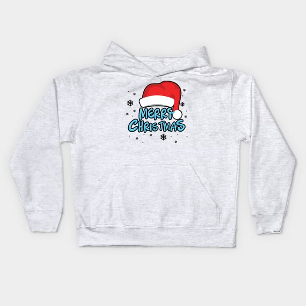 Merry Christmas Cute Shirt Kids Hoodie by KsuAnn